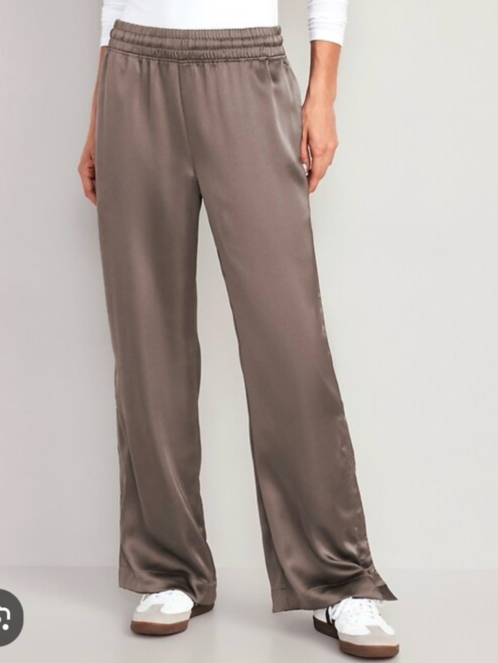 Old Navy Wide-Leg Satin Pull-On Pants
